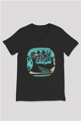 My Morning Jacket Siyah Unisex V Yaka Tişört