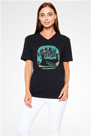 My Morning Jacket Siyah Unisex V Yaka Tişört