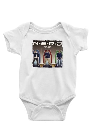 N.E.R.D Beyaz Bebek Body - Zıbın