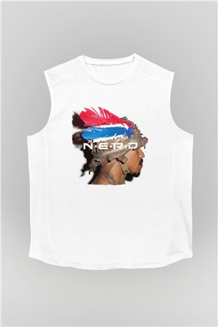 N.E.R.D Beyaz Unisex Kolsuz Tişört