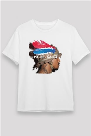 N.E.R.D Beyaz Unisex Tişört T-Shirt - TişörtFabrikası