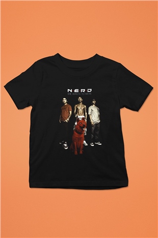 N.E.R.D Siyah Unisex Çocuk Tişört