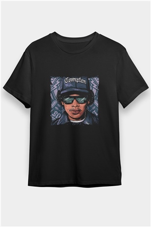 N.W.A Baskılı Unisex Siyah Tişört