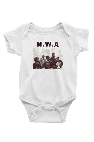 N.W.A Beyaz Bebek Body - Zıbın
