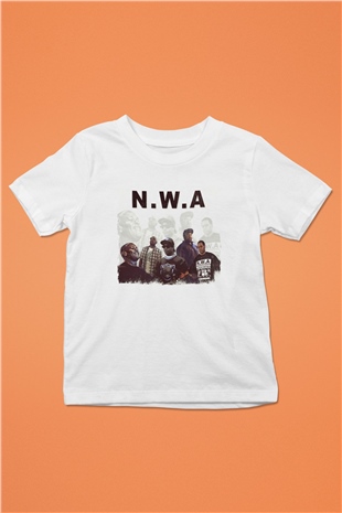 N.W.A Beyaz Unisex Çocuk Tişört