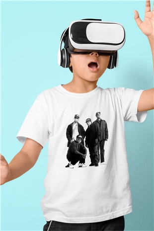 N.W.A Beyaz Unisex Çocuk Tişört