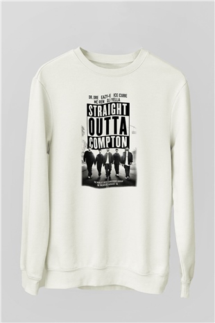 N.W.A Beyaz Unisex Sweatshirt