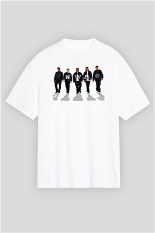 N.W.A Beyaz Oversize Tişört Oversize T-shirt - TişörtFabrikası