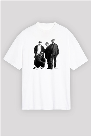 N.W.A Beyaz Oversize Tişört Oversize T-shirt - TişörtFabrikası