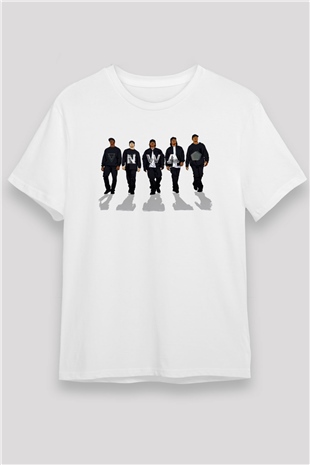 N.W.A Beyaz Unisex Tişört T-Shirt - TişörtFabrikası