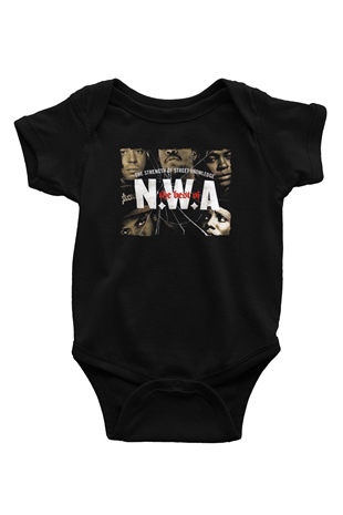 N.W.A Siyah Bebek Body - Zıbın