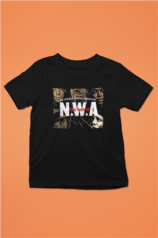 N.W.A Siyah Unisex Çocuk Tişört