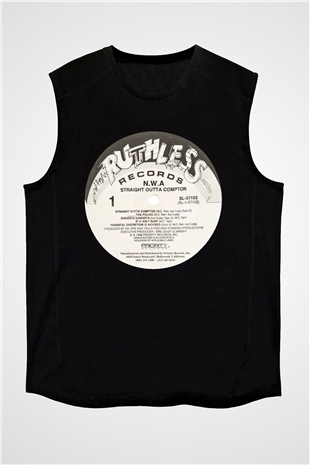 N.W.A Siyah Unisex Kolsuz Tişört