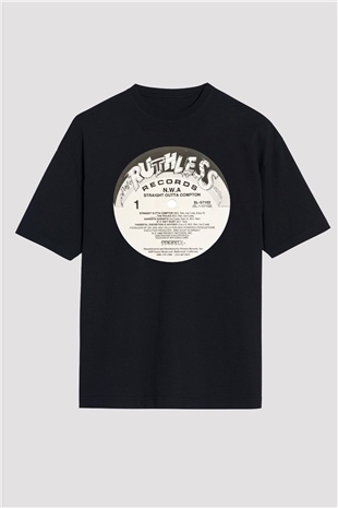 N.W.A Siyah Unisex Oversize Tişört T-Shirt