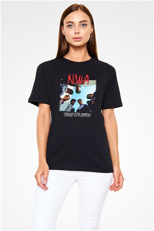 N.W.A Siyah Unisex Tişört T-Shirt - TişörtFabrikası