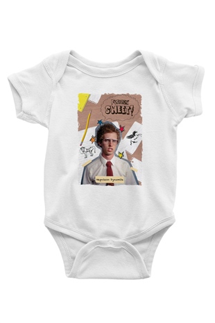 Napoleon Dynamite Beyaz Bebek Body - Zıbın