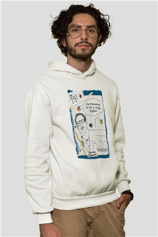 Napoleon Dynamite Beyaz Unisex Hoodie