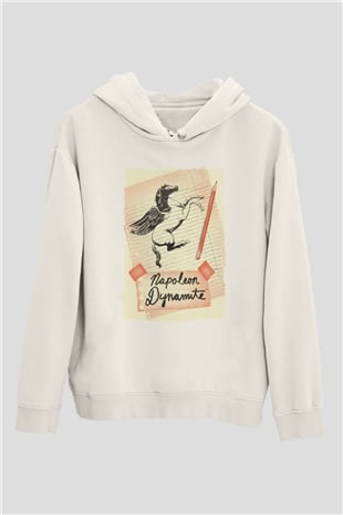 Napoleon Dynamite Beyaz Unisex Hoodie