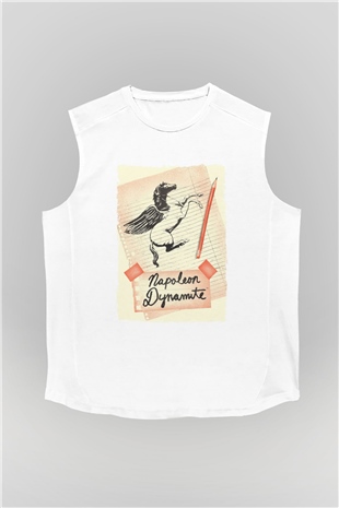 Napoleon Dynamite Beyaz Unisex Kolsuz Tişört