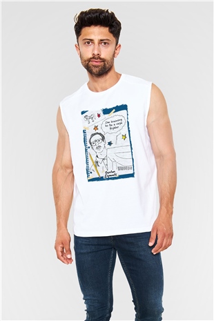 Napoleon Dynamite Beyaz Unisex Kolsuz Tişört