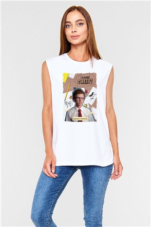 Napoleon Dynamite Beyaz Unisex Kolsuz Tişört