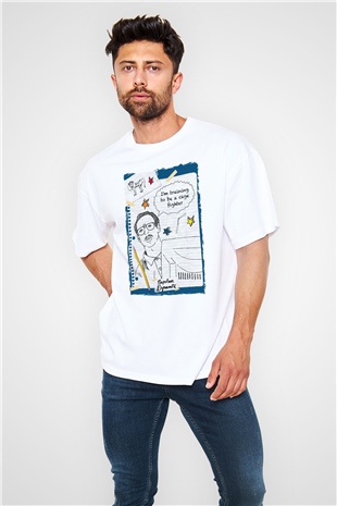 Napoleon Dynamite Beyaz Oversize Tişört Oversize T-shirt