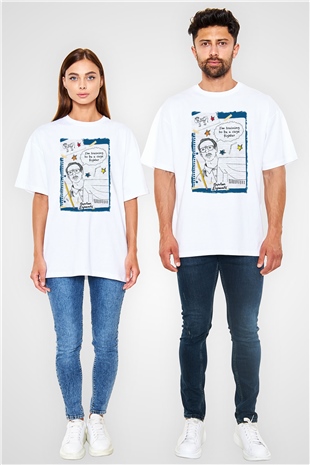 Napoleon Dynamite Beyaz Oversize Tişört Oversize T-shirt
