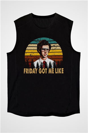 Napoleon Dynamite Siyah Unisex Kolsuz Tişört