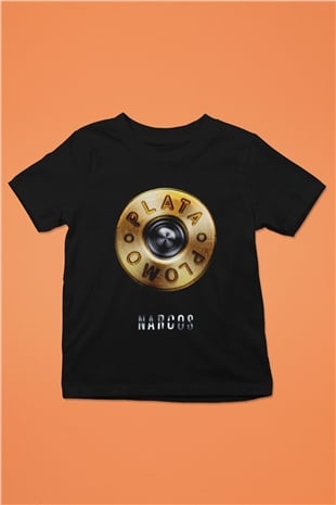 Narcos Pablo Escobar Baskılı Siyah Unisex Çocuk Tişört
