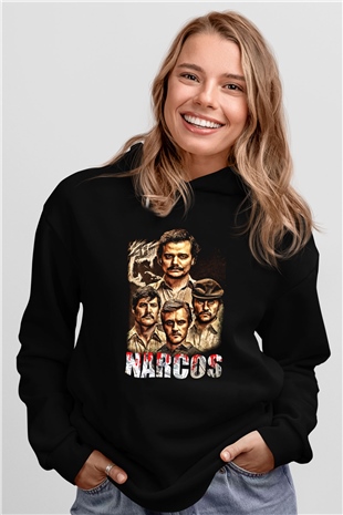 Narcos Pablo Escobar Siyah Unisex Hoodie