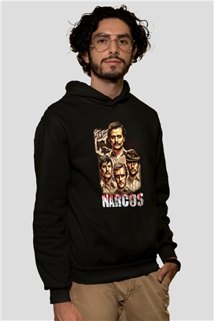 Narcos Pablo Escobar Siyah Unisex Hoodie