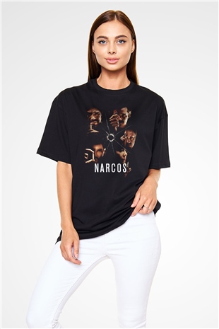 Narcos Pablo Escobar Siyah Unisex Oversize Tişört T-Shirt