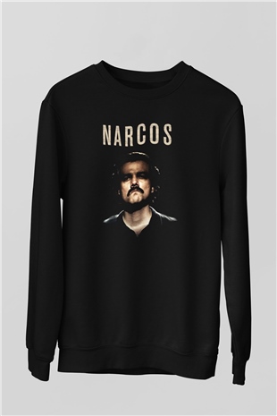 Narcos Pablo Escobar Siyah Unisex Sweatshirt
