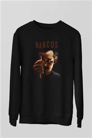 Narcos Pablo Escobar Siyah Unisex Sweatshirt