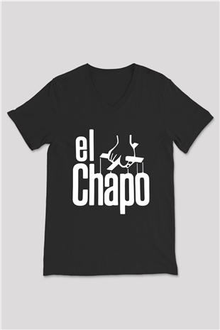 Narcos Pablo Escobar Siyah Unisex V Yaka Tişört T-Shirt