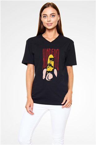 Narcos Pablo Escobar Siyah Unisex V Yaka Tişört T-Shirt