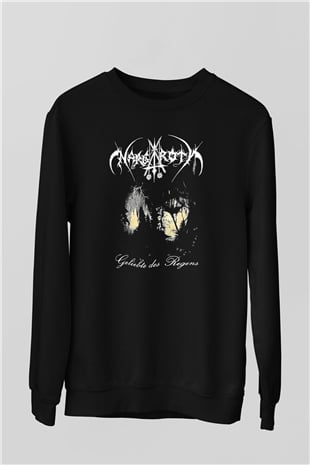 Nargaroth Baskılı Unisex Siyah Sweatshirt