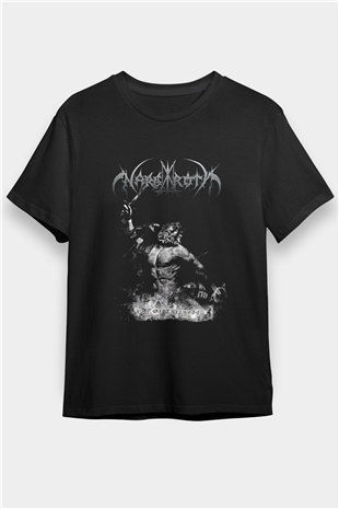 Nargaroth Baskılı Unisex Siyah Tişört - Tshirt