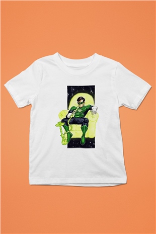 Nargile Baskılı Beyaz Unisex Çocuk Tişört
