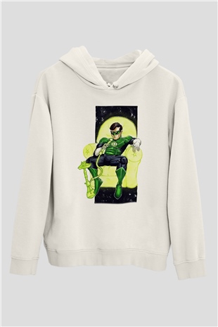 Nargile Beyaz Unisex Kapşonlu Sweatshirt