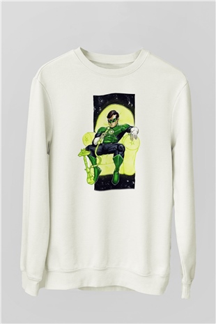 Nargile Beyaz Unisex Sweatshirt