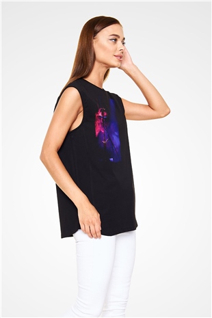 Nargile Siyah Unisex Kolsuz Tişört