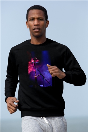 Nargile Siyah Unisex Sweatshirt