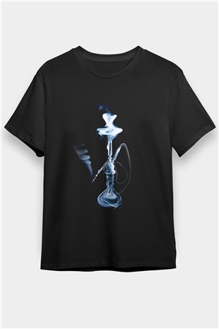 Nargile Siyah Unisex Tişört T-Shirt - TişörtFabrikası