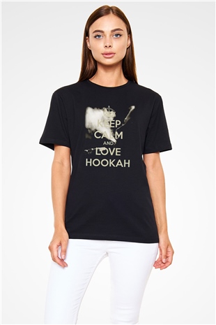 Nargile Siyah Unisex Tişört T-Shirt - TişörtFabrikası