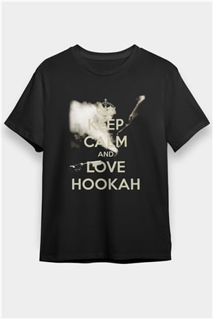 Nargile Siyah Unisex Tişört T-Shirt - TişörtFabrikası