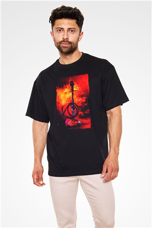 Nargile Siyah Oversize Tişört Oversize T-shirt - TişörtFabrikası