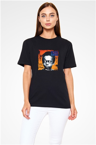 Nas Baskılı Unisex Siyah Tişört