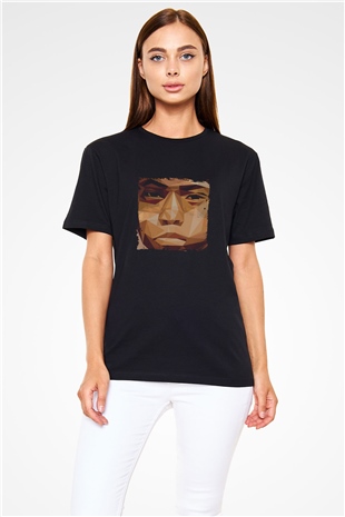 Nas Baskılı Unisex Siyah Tişört