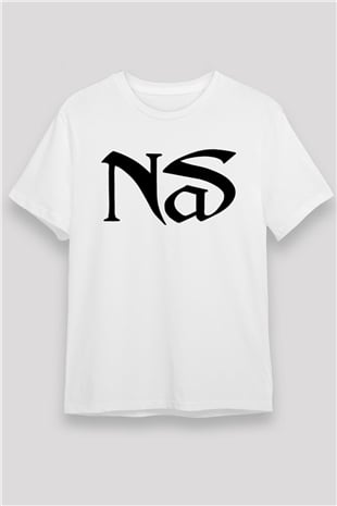 Nas Beyaz Unisex Tişört T-Shirt - TişörtFabrikası